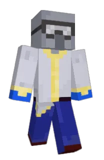 Front of Csique's skin