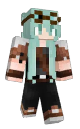 sinbad and shadow green Minecraft skin — Slim model — first worn by nwtsuki