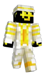 green white and black Minecraft skin — Classic model — first worn by acething_