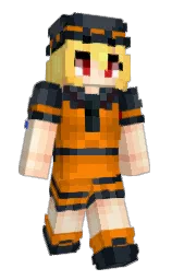 StreifenKatzchen's Minecraft skin wearing the Zombie Horse cape