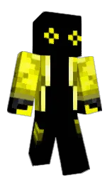 black and buddha gold Minecraft skin — Slim model