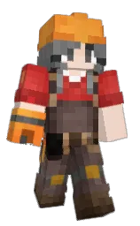 champagne and boulder Minecraft skin — Classic model — first worn by Matsa304