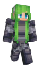 Pluris's Minecraft skin wearing the Aurora cape