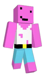 blush pink and malibu Minecraft skin — Classic model