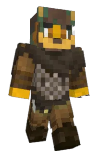 Front of Biam's skin