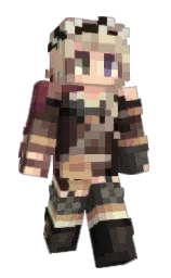 GeologyGirl's Minecraft skin wearing the Migrator cape