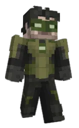 tuatara and black Minecraft skin — Classic model — first worn by reindiohead