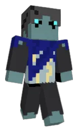 juniper and shark Minecraft skin — Classic model — first worn by Azul1377