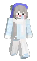 white and polar Minecraft skin — Slim model — first worn by ddalkipark