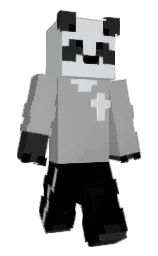 silver chalice and black Minecraft skin — Classic model — first worn by BlaconRat