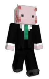 oyster pink and cod gray Minecraft skin — Slim model