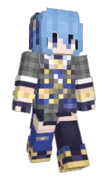 Kimmyisgood's Minecraft skin wearing the 15th Anniversary cape