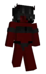 burnt maroon and cod gray Minecraft skin — Slim model