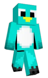 robin's egg blue and mine shaft Minecraft skin — Classic model — first worn by Najimi_