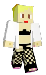 wheat and white Minecraft skin — Classic model — first worn by OKahEnoto