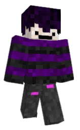 double spanish white and electric violet Minecraft skin — Classic model