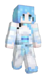 white and malibu Minecraft skin — Slim model