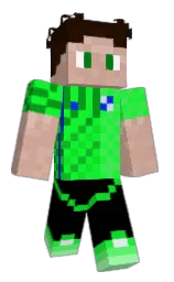 black and eunry Minecraft skin — Classic model — first worn by Llama_88