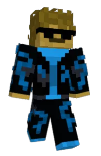 Front of TruBlue's skin