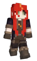 bleached cedar and alizarin crimson Minecraft skin — Slim model — first worn by Avva12