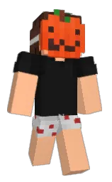 peach orange and cod gray Minecraft skin — Classic model — first worn by JoeMisha