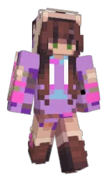 light wisteria and wheat Minecraft skin — Classic model