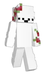 white and hippie pink Minecraft skin — Classic model — first worn by Kvpimc