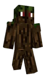 brown tumbleweed and graphite Minecraft skin — Classic model
