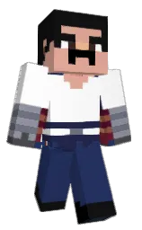 cloud burst and white Minecraft skin — Classic model