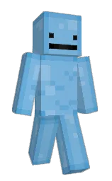 DittoCraft's Minecraft skin wearing the Menace cape