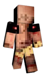black and deep fir Minecraft skin — Classic model — first worn by Knightcloud