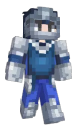 regent gray and pickled bluewood Minecraft skin — Classic model — first worn by KRN3