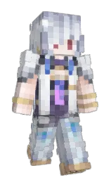 cerulean and white Minecraft skin — Slim model — first worn by ImTired7