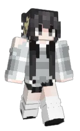 white and iron Minecraft skin — Slim model