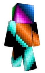 black and robin's egg blue Minecraft skin — Classic model — first worn by Viper_Nova_ay