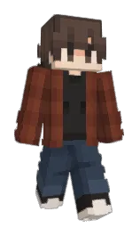 pickled bean and oxford blue Minecraft skin — Slim model