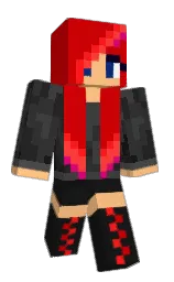 white and guardsman red Minecraft skin — Classic model