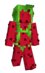 crimson and mahogany Minecraft skin — Slim model — first worn by TIGERKIID