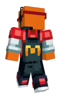 Front of Fungfall's skin