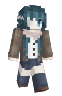 Front of Crackn's skin