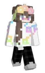white and pine cone Minecraft skin — Slim model — first worn by SaeShy