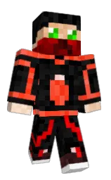 black and cod gray Minecraft skin — Classic model — first worn by Trepidolive
