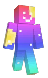 dodger blue and heliotrope Minecraft skin — Classic model — first worn by wayfarer1016