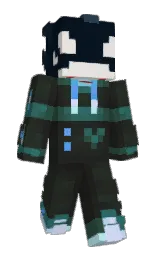 black pearl and heavy metal Minecraft skin — Slim model