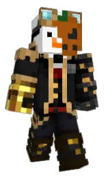 white and cod gray Minecraft skin — Classic model — first worn by QuackPenguin444