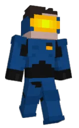 chathams blue and cod gray Minecraft skin — Classic model