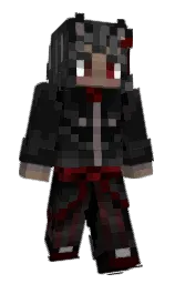 cod gray and black Minecraft skin — Slim model — first worn by Echo_Dark_Elf