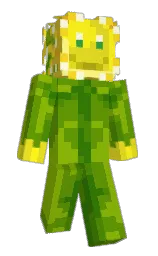 limeade and pistachio Minecraft skin — Slim model — first worn by Jqqz