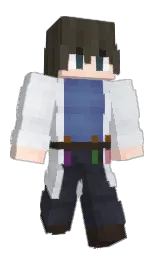 Criszk's Minecraft skin wearing the Purple Heart cape