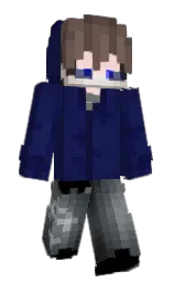 bunting and black Minecraft skin — Slim model — first worn by h0den_k0b0ld